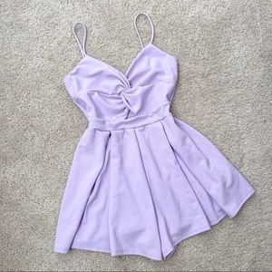 Twist Top Romper (Lavender)